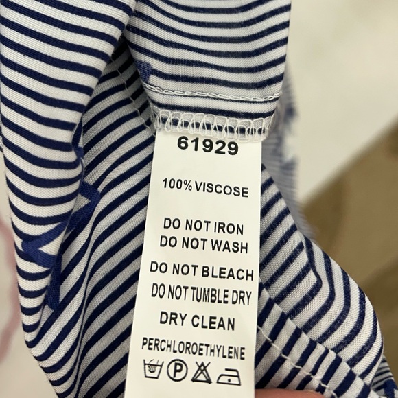 GOA size L blue white Stars and Stripe Swim Tunic good condition light fabric - Picture 14 of 14